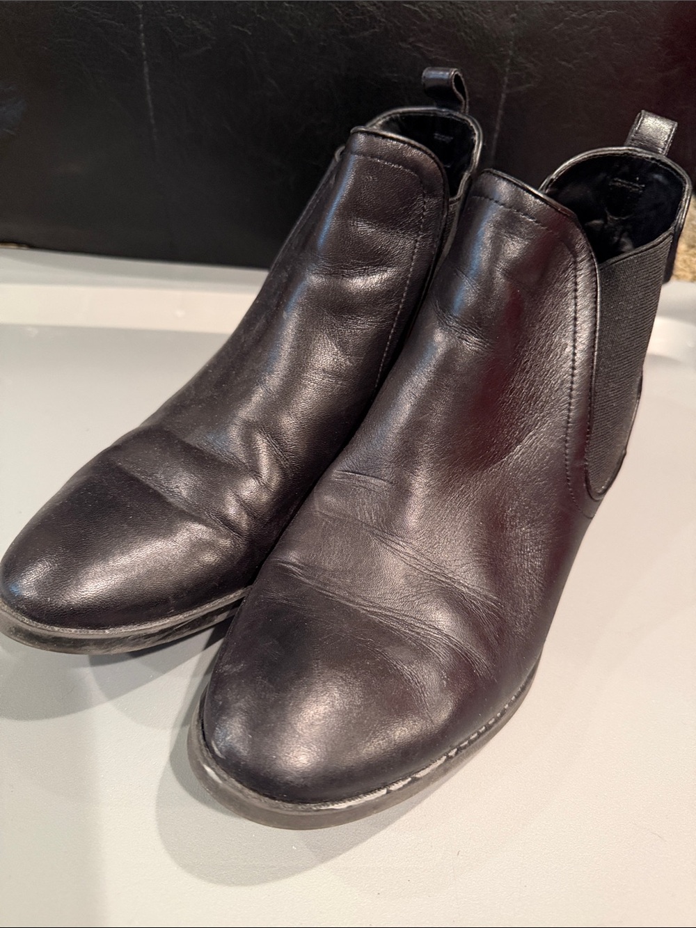 Steve Madden Black Leather Chukka Boots